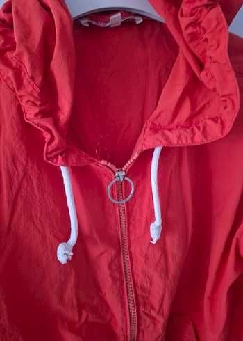 narçiöeği renginde Kapüşonlu Fermuarlı Kadın yağmurluk - Görsel 3