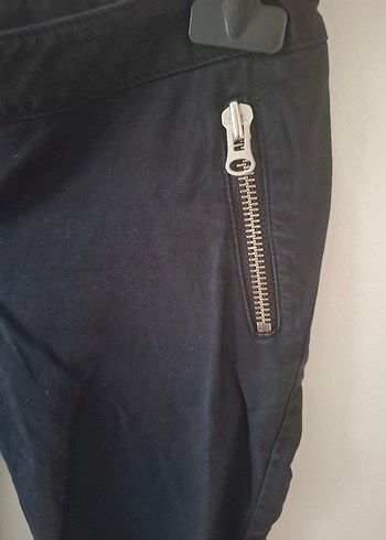 Fermuarlı Siyah Kadın Batik marka Pantolon - Görsel 5