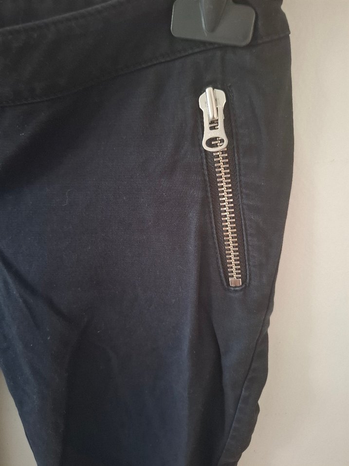 Fermuarlı Siyah Kadın Batik marka Pantolon - Görsel 5