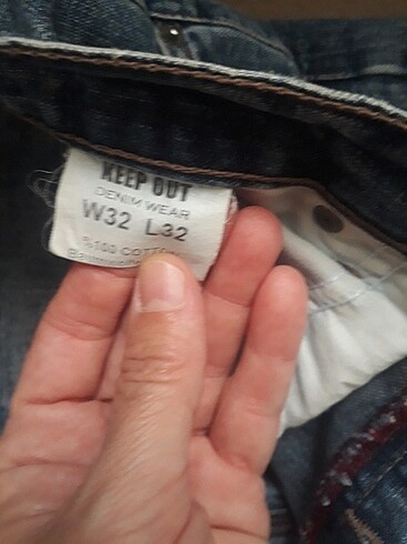 32 Beden mavi Renk Ispanyol paça jeans