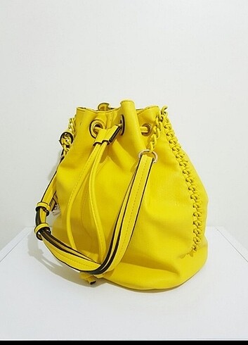  Beden sarı Renk Derimod Kol çantası 