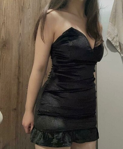 kadife elbise