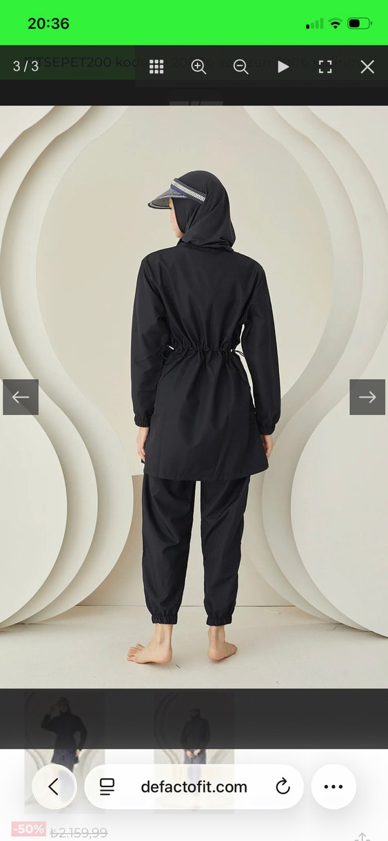 Defacto Fit Tesettür Mayo - Görsel 3