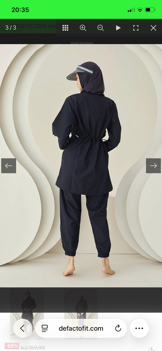 Defacto Fit Tesettür Mayo - Görsel 3