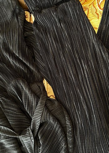 Siyah Piliseli Uzun Kollu Kadın Takım - Görsel 3