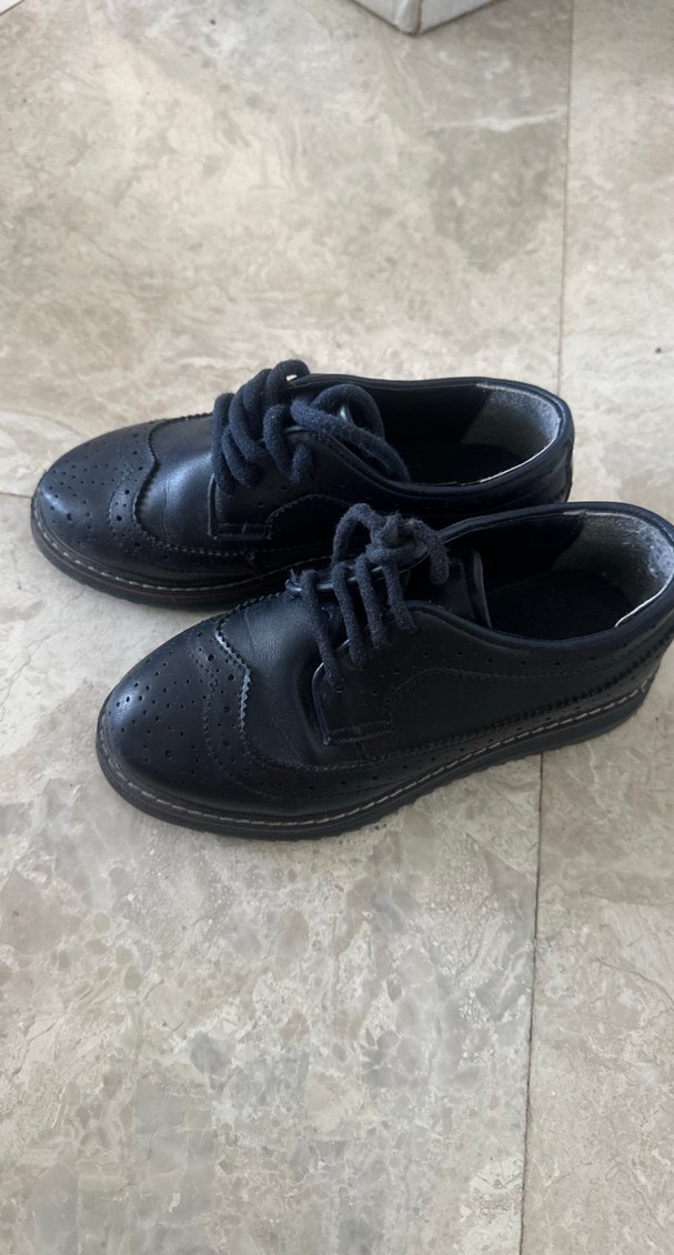 Erkek Çocuk Koyu Mavi Bağcıklı Özel Ayakkabı - Görsel 2