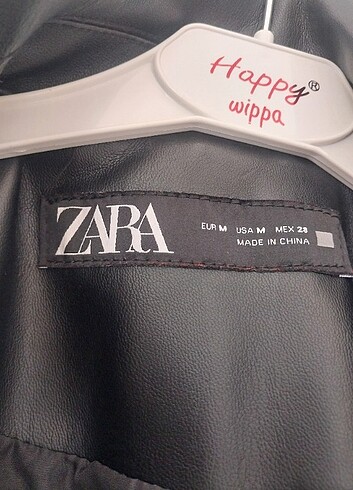 m Beden siyah Renk Zara deri ceket