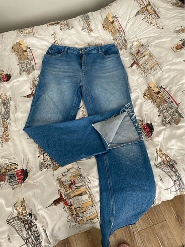 Flare yüksek bel jeans