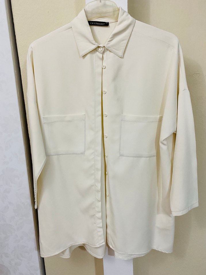 Krep kumaş gömlek - Görsel 2