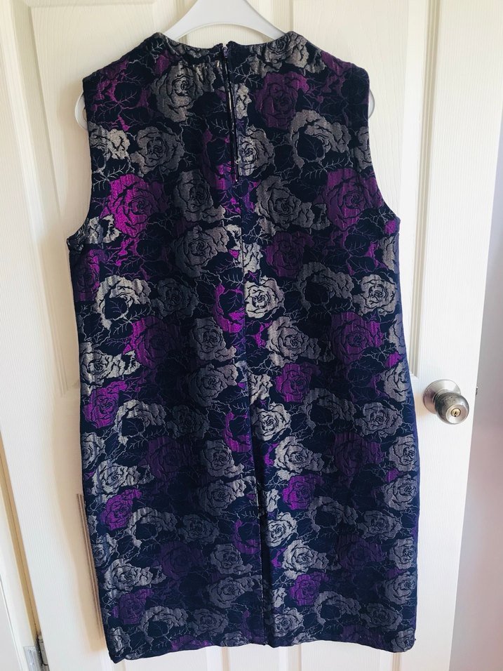 Jakarlı kumaş Midi elbise - Görsel 2