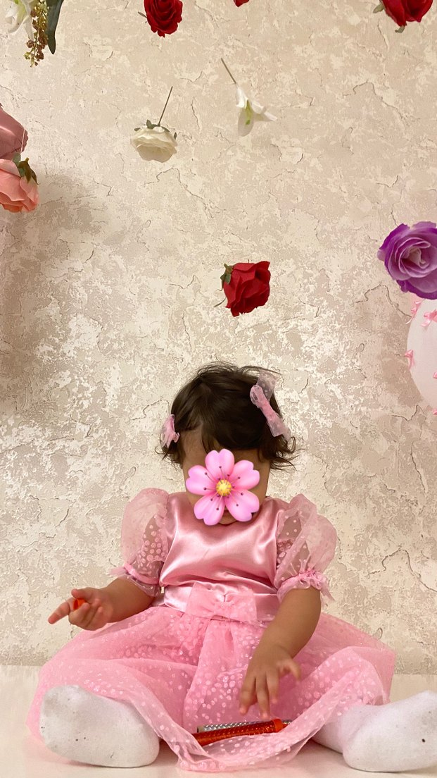 Pembe Fiyonklu Çocuk Abiye Elbise - Görsel 4