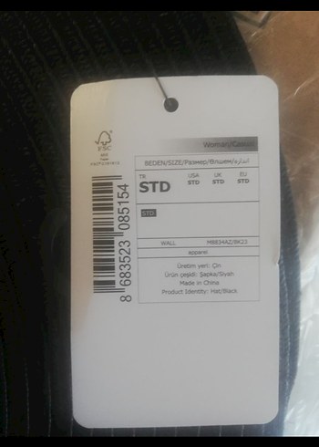 Beden Zincir Detaylı Siyah Bohem Kadın Şapka