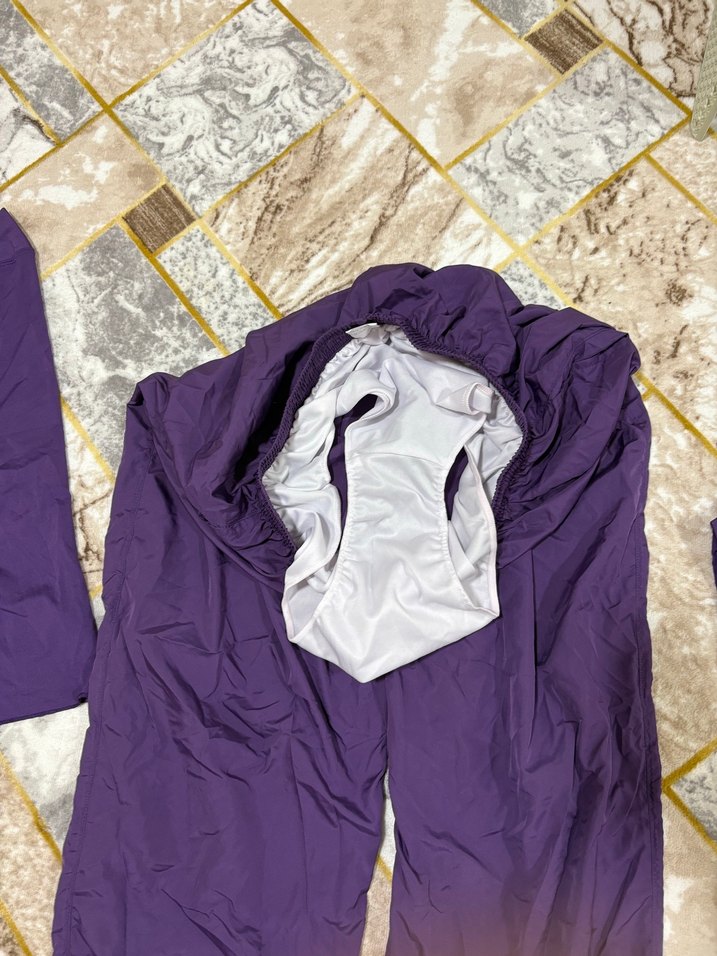 Mor Kadın Rahat Kesim Tam tesettür haşema - Görsel 5