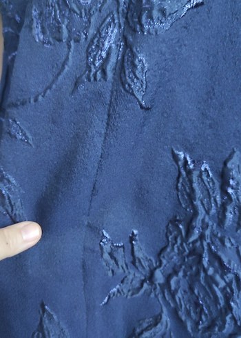 universal Beden lacivert Renk İnce brokar kumaş Lacivert Kadın Kimono