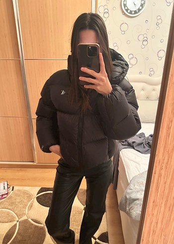 Bershka Suni Deri Straight Fit Pantolon - Görsel 4