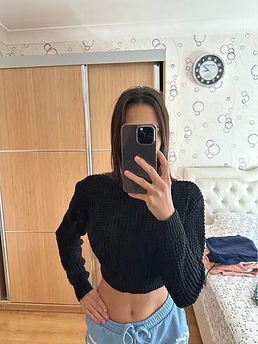 Diğer Crop Örme Kazak
