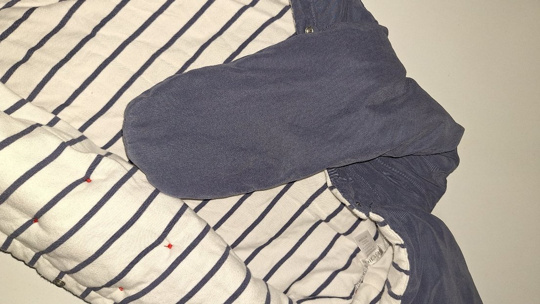 Düğmeli Lacivert Bebek Kışlık Tulumu - Görsel 3