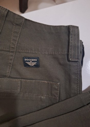 Dockers Kanvas Kargo Pantolon - Paça ve Cep Detaylı - Görsel 6