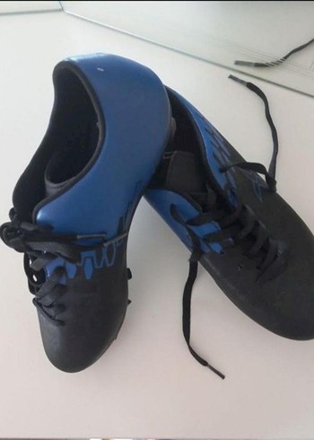 Koyu Mavi Erkek Futbol Ayakkabısı Velcro