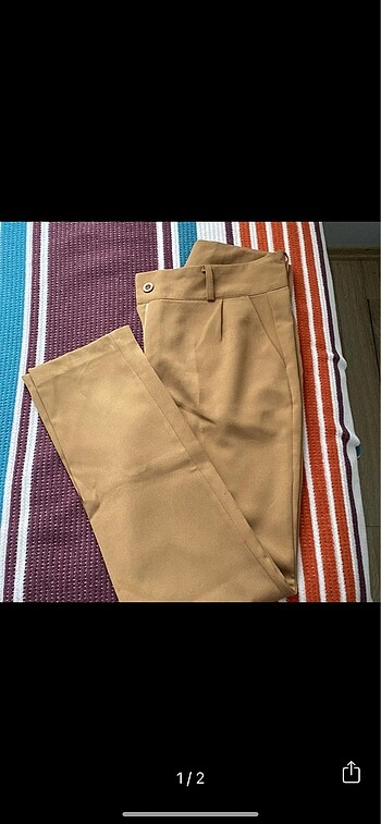 Mango camel pantolon