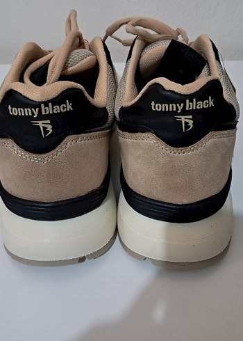 Bej Bağcıklı  Spor Ayakkabı - Görsel 4