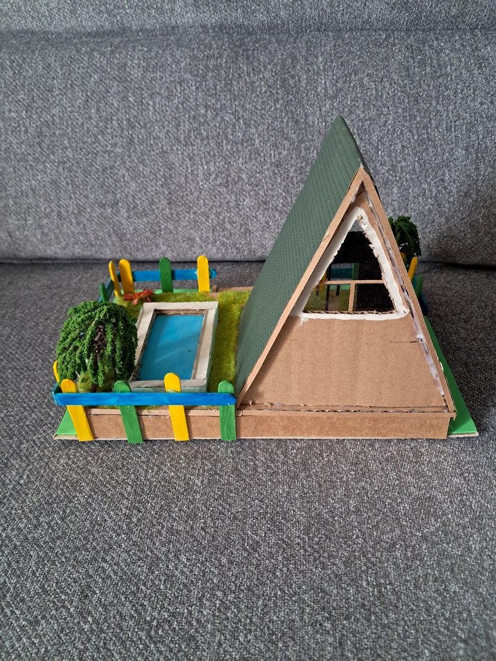 Yeşil Üçgen Ev Model Kiti - Görsel 4