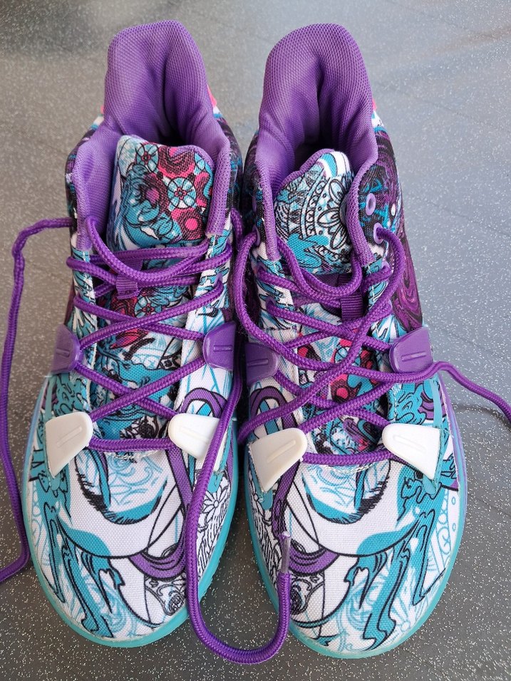 Mor Baskılı Basketbol Ayakkabısı - Görsel 4