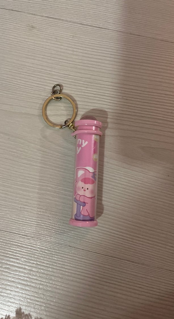 Püsküllü Pembe Kadın Anahtarlık - Görsel 2