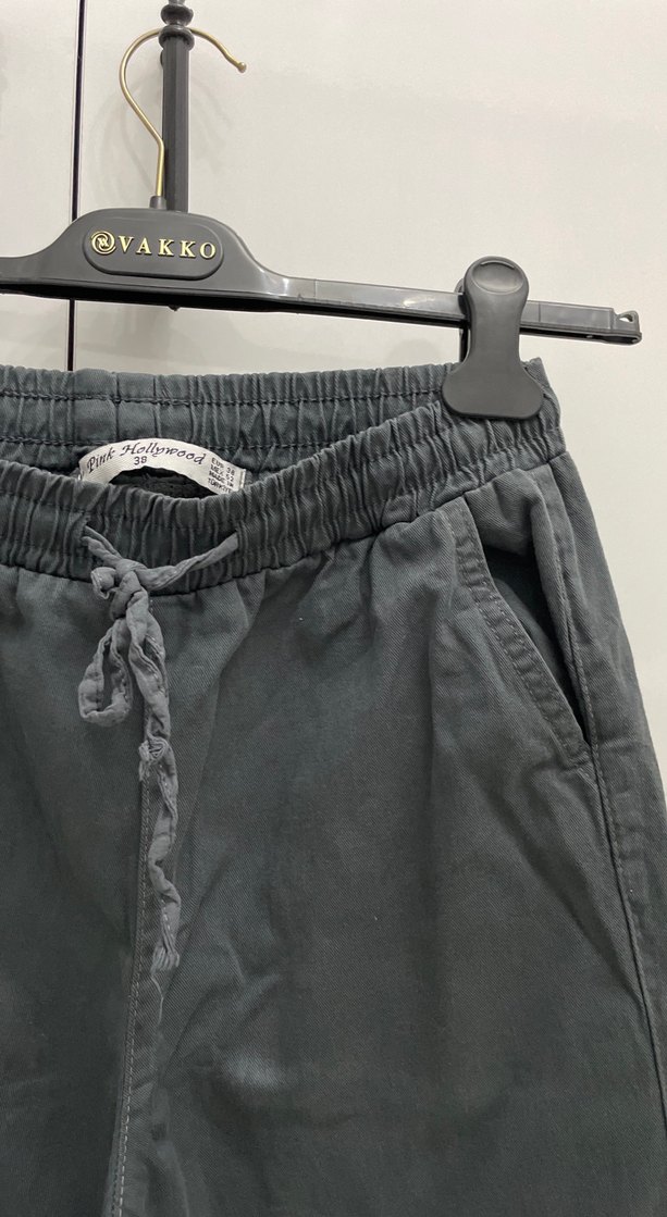 Gri Erkek Bol Kesim Denim Pantolon - Görsel 2