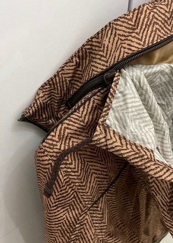 Düğmeli Kahverengi Kadın Ceket - Görsel 6