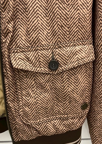 Düğmeli Kahverengi Kadın Ceket - Görsel 2