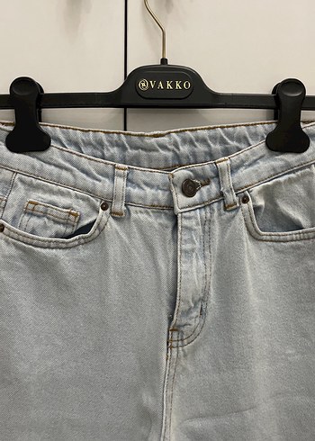 Bej Kadın Denim Regular Fit Jean - Görsel 2