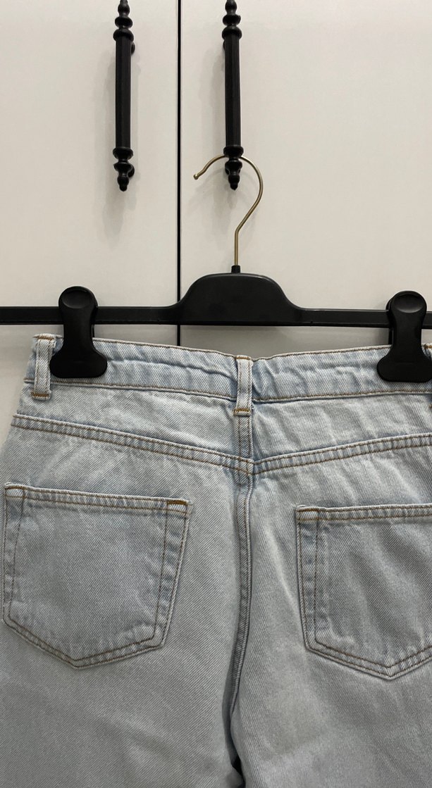 Bej Kadın Denim Regular Fit Jean - Görsel 4