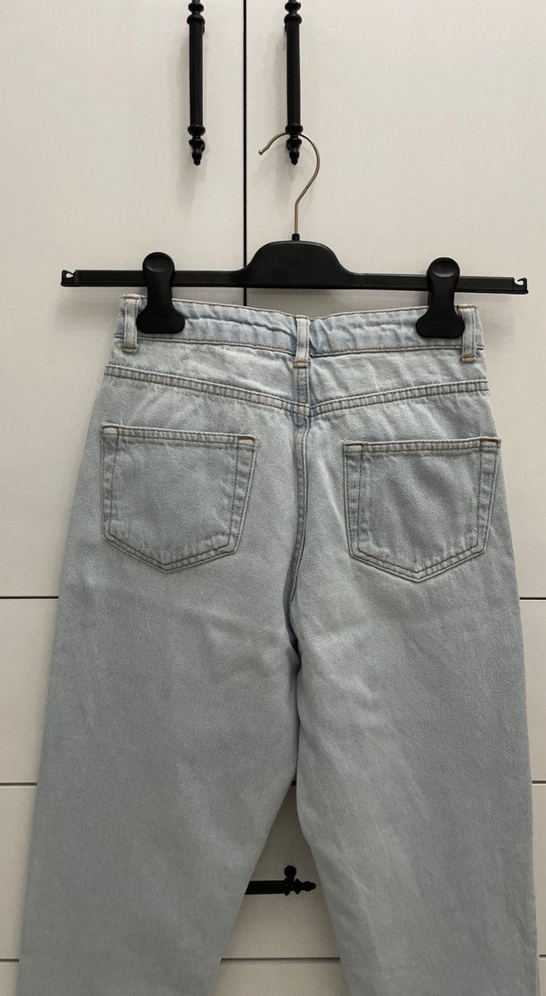Bej Kadın Denim Regular Fit Jean - Görsel 5