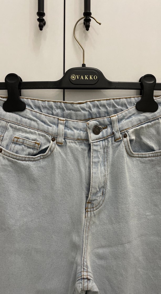 Bej Kadın Denim Regular Fit Jean - Görsel 2