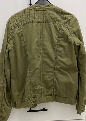 Düğmeli Haki Kadın Ceket - Görsel 5