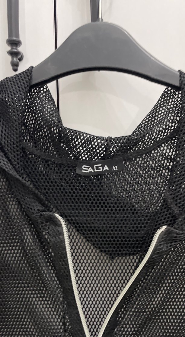 Siyah Fermuarlı Uzun Kadın Ceket - Görsel 3