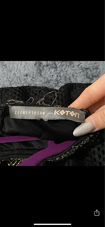 m Beden siyah Renk Zeynep Tosun for KOTON elbise