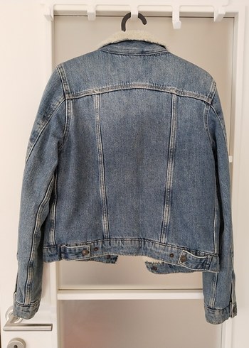 Colins Kadın Kot Ceket Günlük İçi kürklü Peluş Yaka - Görsel 4