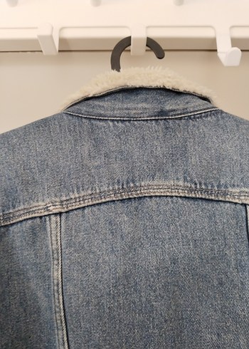 Colins Kadın Kot Ceket Günlük İçi kürklü Peluş Yaka - Görsel 8