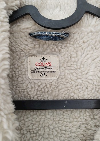 Colins Kadın Kot Ceket Günlük İçi kürklü Peluş Yaka - Görsel 5