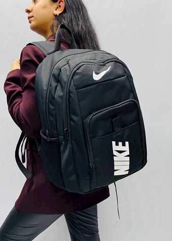 Siyah Fermuarlı Erkek Sırt Çantası - Görsel 2