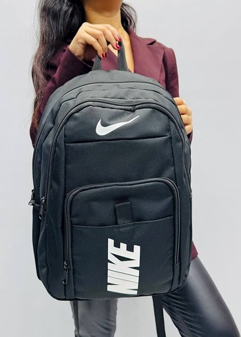 Siyah Fermuarlı Erkek Sırt Çantası - Görsel 5