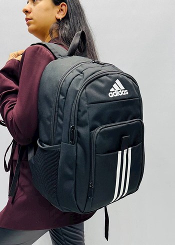 Siyah Fermuarlı Erkek Sırt Çantası - Görsel 4