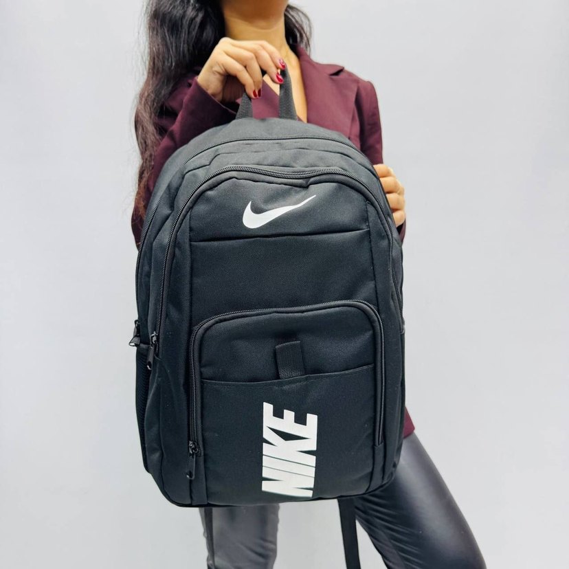 Siyah Fermuarlı Erkek Sırt Çantası - Görsel 5