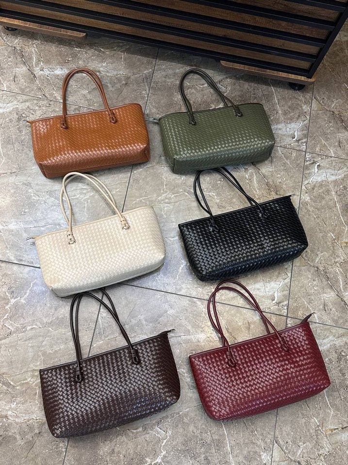 Kahverengi Deri Bohem Günlük Kadın Çanta - Görsel 3