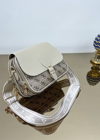 Kahverengi Baskılı Deri Kadın Çanta - Görsel 10