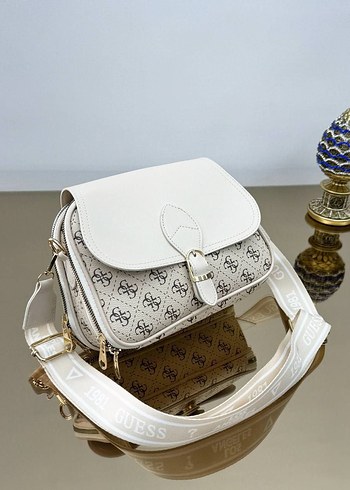 Kahverengi Baskılı Deri Kadın Çanta - Görsel 7