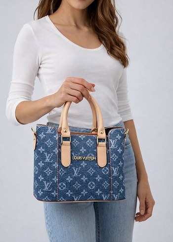 Renkli Desenli Deri Kadın Çanta - Görsel 3