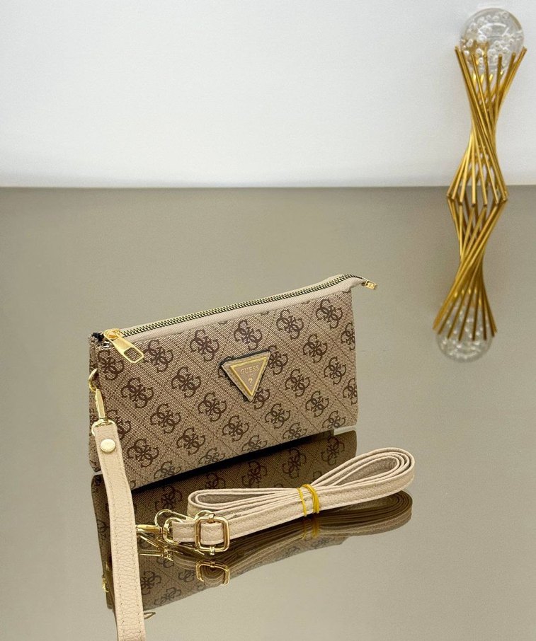 Baskılı Deri Kadın Çanta - Klasik Şıklık - Görsel 2